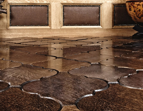 Interlocking Wood Floor Tiles for Parquet by Jamie Beckwith