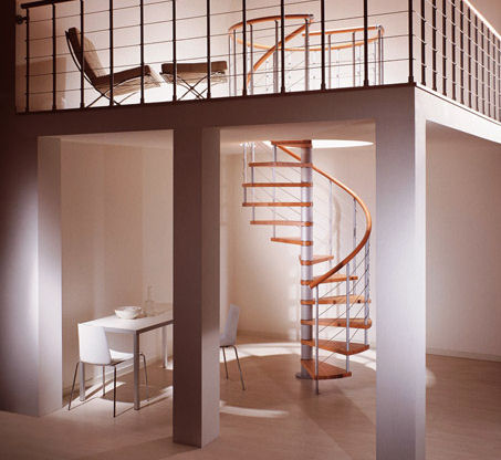 House Designing on Modern Spiral Stairs From Albini   Fontanot