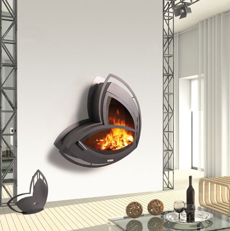 modern luxury fireplace
