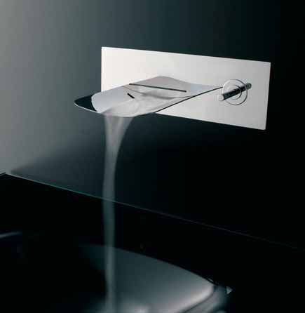 Bathroom Faucet from Bandini - the Arya Glass Waterfall Faucet