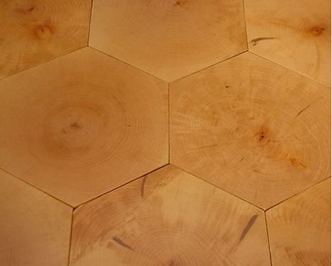 braodleaf-alder-end-grain-tiles.jpg. This contemporary wood tile floor is 