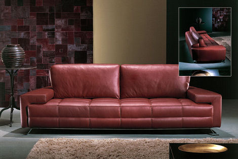  the carmel contemporary leather sofa the carmel s modern form
