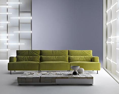 Ultra Modern  Frames on Ultra Luxury Comfortable Contemporary Green Sofa With Table