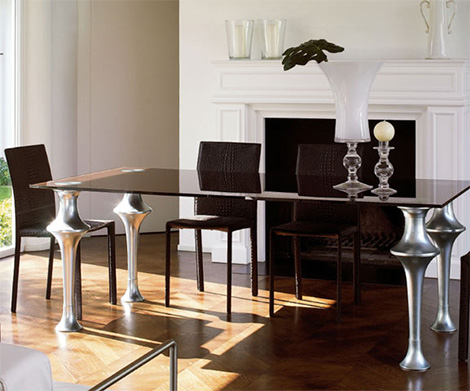 Glass Dining Table from Colico Design - the Artu is a Timeless, 