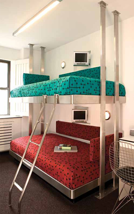 Contemporary Stainless Steel Bunk Beds by Neo-