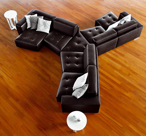 Cool Leather Sofas - build your sofa as you dream it, by Ditre Italia