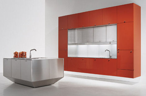 Modular Kitchen Cabinets on Contemporary Kitchen From Dada   The Nuvola Suspended Kitchen