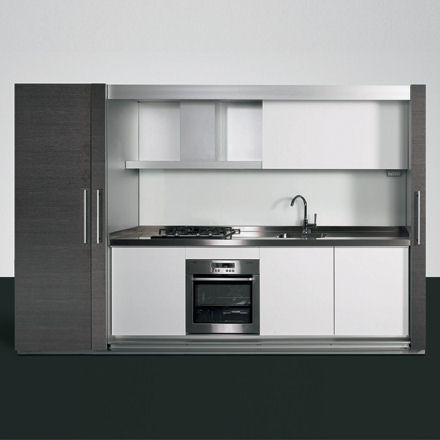 Enclosed mono-block kitchen design from Dada - the Tivali compact ...