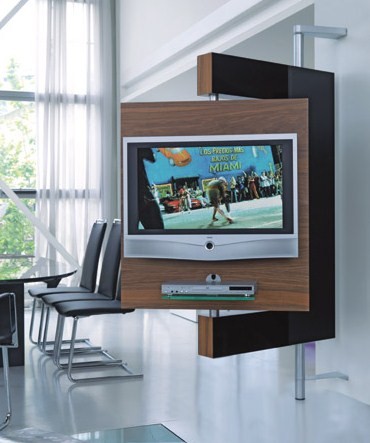 Swivel Media Stand - swivel TV mount and storage by Die Collection