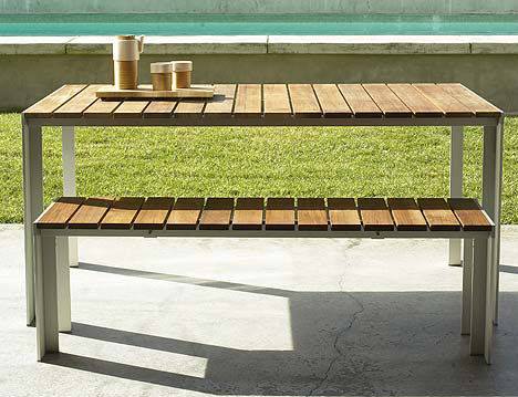Outdoor Wood Dining Table
