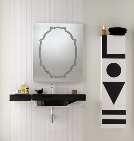 Black  White Bathroom Ideas on Black And White Bathroom Decorating Ideas    Bathroom Remodel Pictures