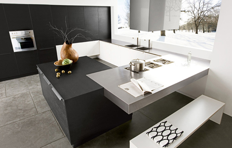 Kitchen Design Black Appliances on Black Walnut Kitchen By Futura Cucine