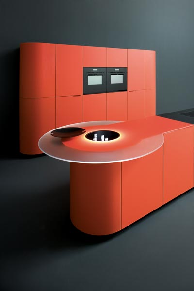 Kitchens  on Orange Kitchens   New Colorful Kitchen Designs By Ged   Design Dot Fr