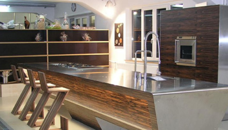 german-kitchen-design, Flying kitchen by Unikat wooden design and minimalist forms