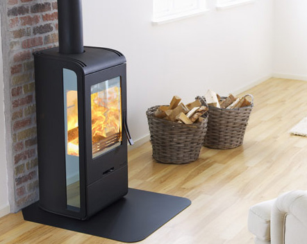 Wood Burning Stove from Nibe - modern Handol 30 stoves with ...