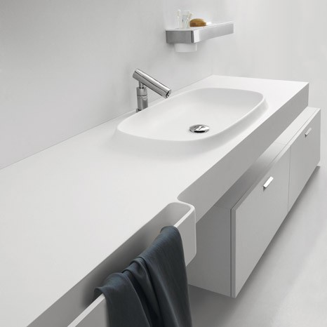 Bathroom Mirrors Ideas on Integral Sink Countertop From Agape   New Desk Is An Exmar Countertop