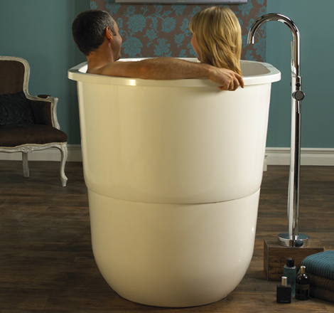 Japanese Sit Bath Tub - deep free standing soaking tub Sorrento by ...