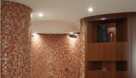 Klafs sauna Charisma - shower compartment