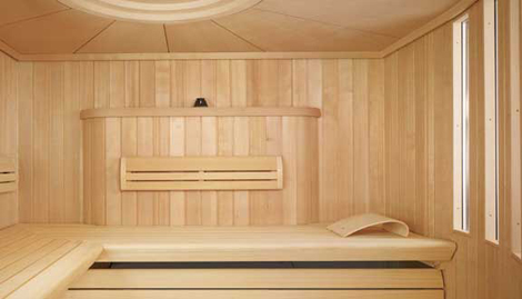 Klafs sauna Charisma - inside view