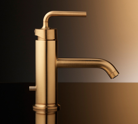Kohler Design Bathroom on Kohler Purist Single Control Lavatory Faucet Brushed Gold Jpg