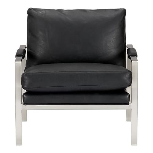 Milo Classic Leather Lounge Chair From Crate Barrel Designer Homes