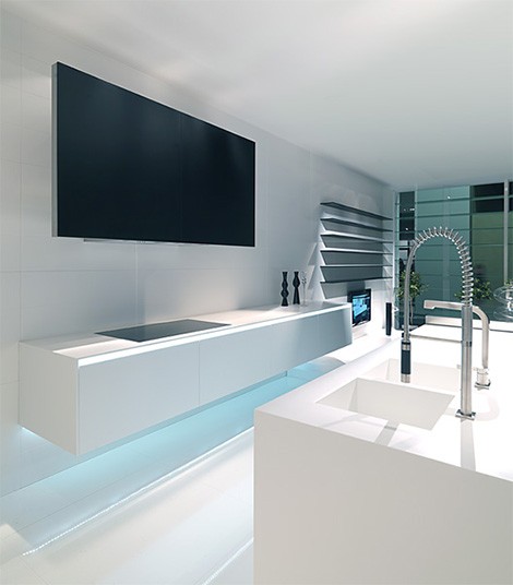 MK Style 012 Kitchen - hanging sideboard