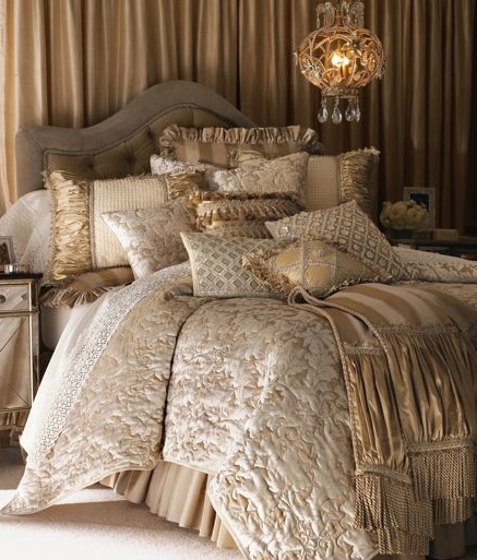 Yves Delorme bed linens - the Venise luxury French bedding