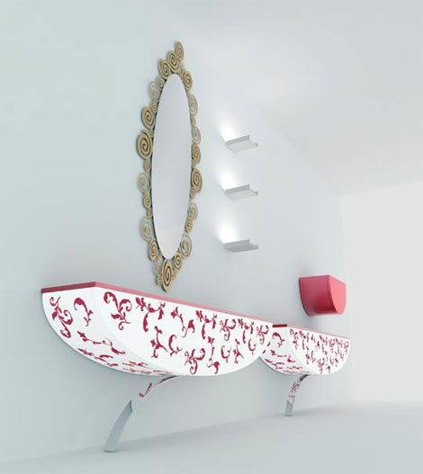 Decorated Bathroom Furniture by Nova Linea - Kos bathroom expressions