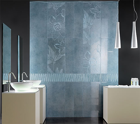 Bathroom Shower Tile Designs on Bathroom Contemporary Tiles By Novabell   Shine Tile Series