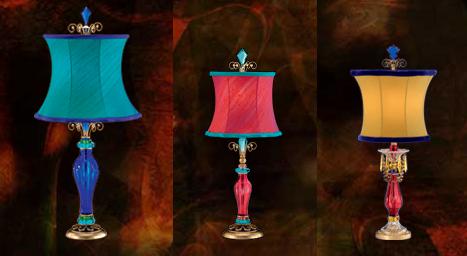 Crystal table lamps - new from Schonbek