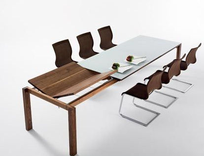 Extension dining room table from Team 7 - the Magnum modern dining ...