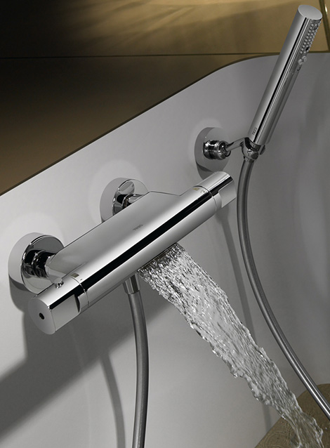 Thermostatic Tub Shower Faucet with Waterfall by Tres