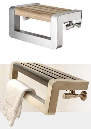 Bathroom Towels on Towel Rails From Vogue   Plato And Dyno Shelf Towel Rails