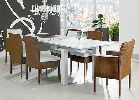 Dining Room on Woven Dining Room Furniture By Accente   New Woven Furniture Trend For