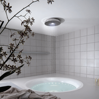Shower Head from Zucchetti - new XL shower head can be suspended