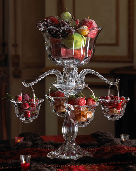 Table Centerpiece Idea - Crystal Epergne at Horchow | Dining and ...