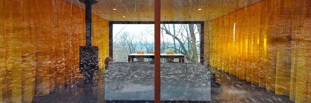 Wisconsin-cabin-nhà-với-chim hoàng yến màu vàng-màn-tường-8.jpg