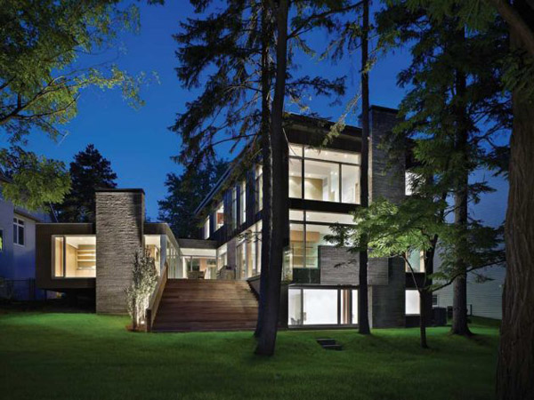 contemporary house architecture ravine canada 1 Modern Homes