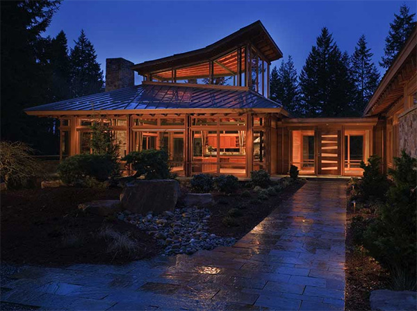 Luxury Wooden House Among the Trees of Rural Seattle | Modern House ...