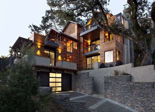 Modern Hillside House