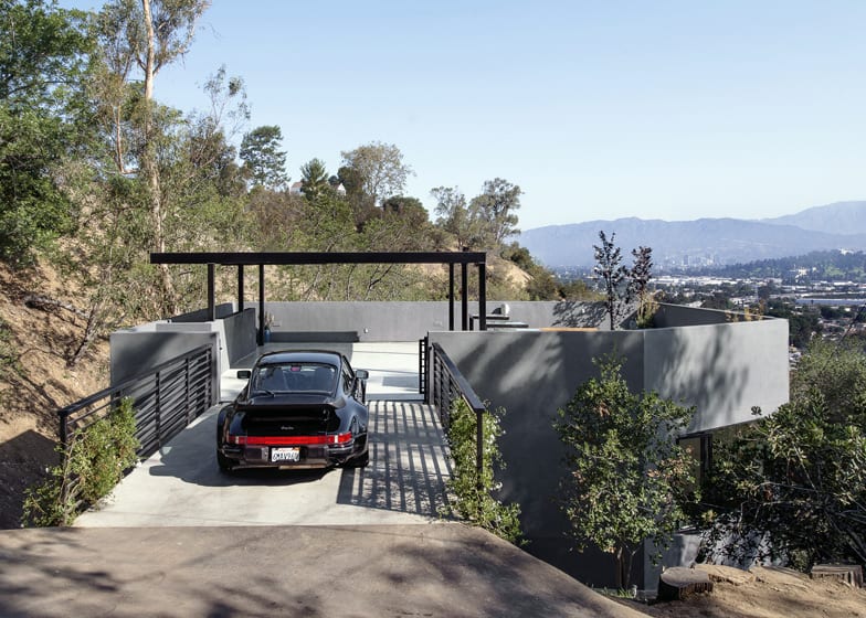 Relaxing Hillside Echo Park Home With Rooftop Carport | Modern ...