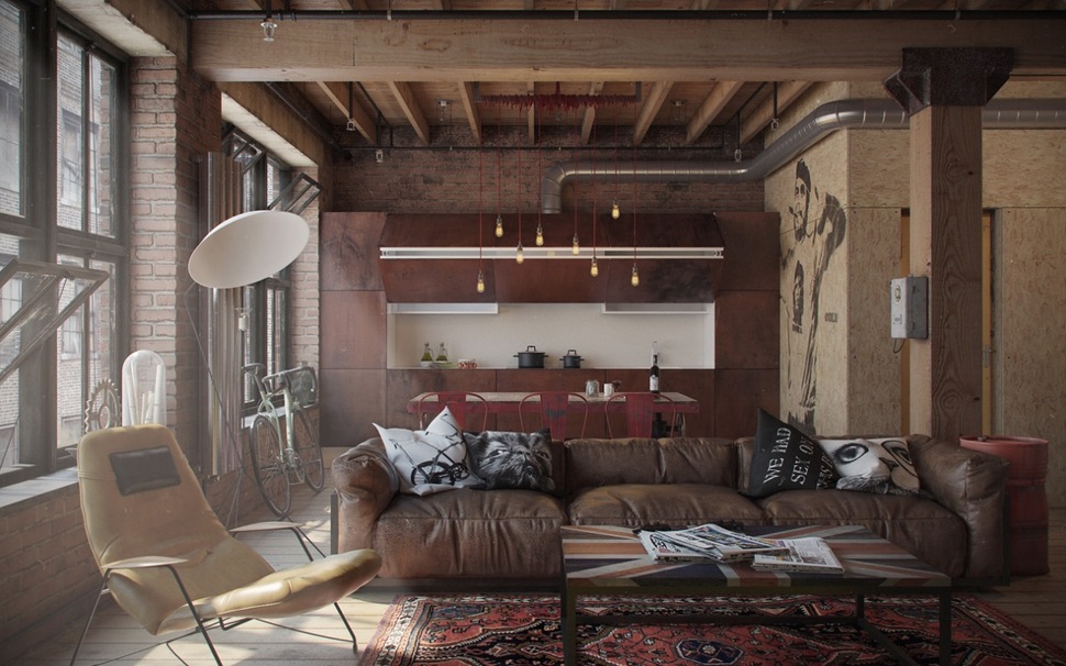 Industrial Influence Abound In Urban Masculine Apartment By Nordes ...