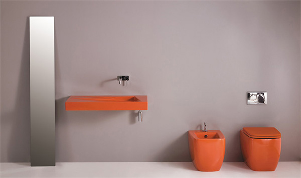Bathroom Decorating Orange Gsg Ceramic Design