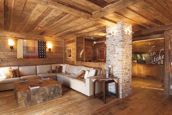 Rustic Wood Living Room