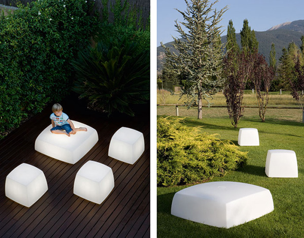 Outdoor Floor Lighting from Carpyen Lite Cube and Lite Box lights are also