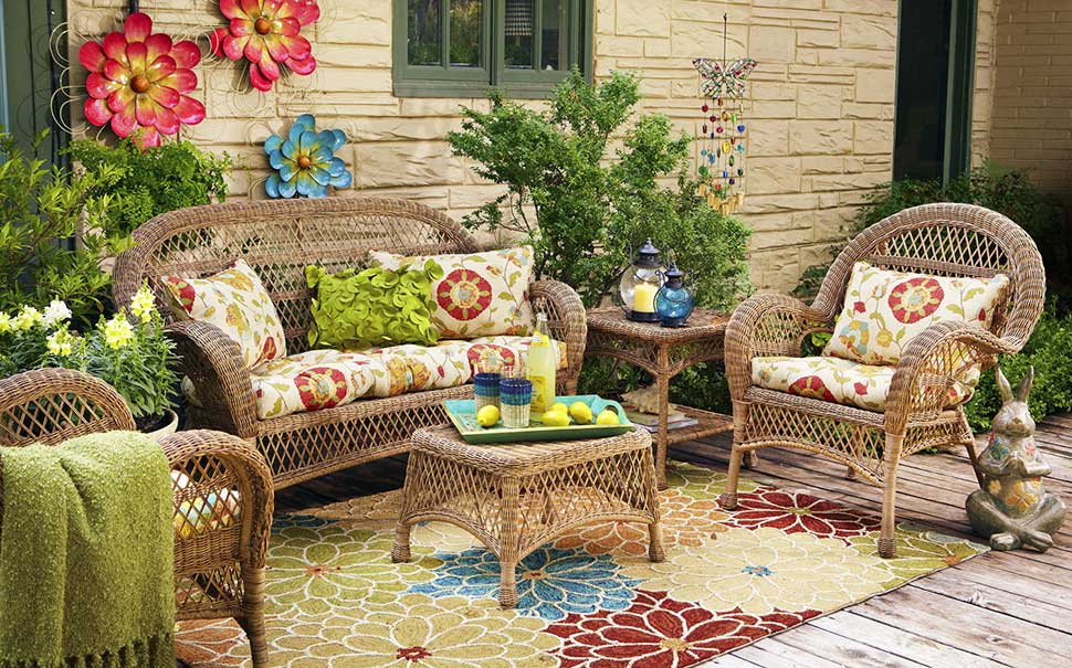 Wicker in Colors Garden Decor Inspirations by Pier1 Modern Outdoors
