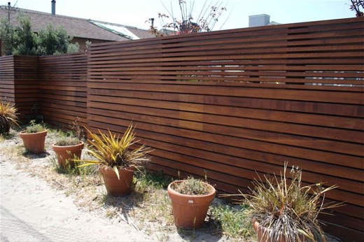 Modern Wood Fence