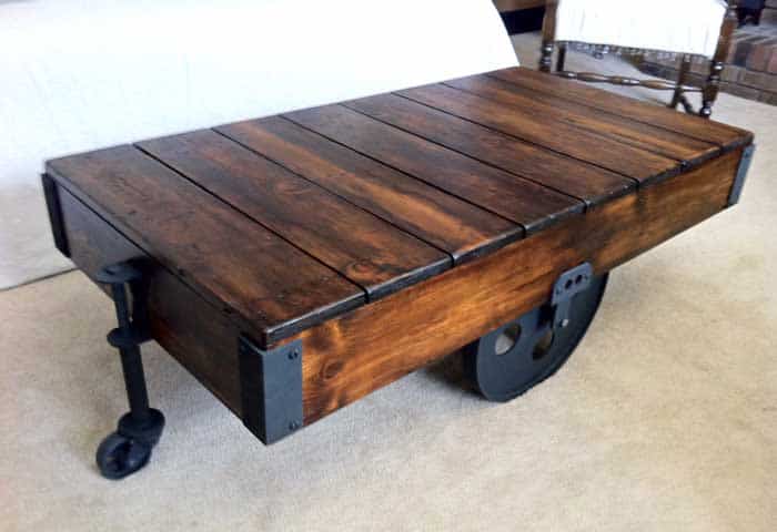 Coffee table with hidden gun storage plans, hardwood lumber 