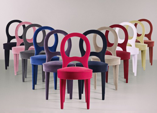 Kefir Modern Italian Leather Dining Chair by Bontempi Casa
