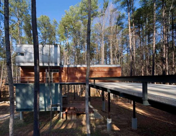 Sloped Terrain House - Modern Industrial Meets Nature | Modern House